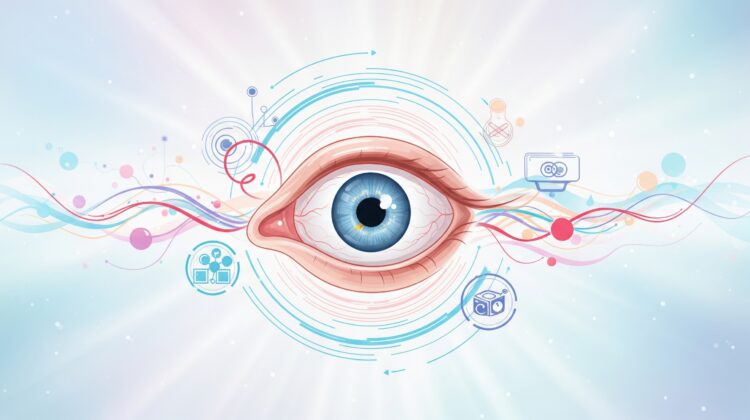 A professional infographic showing the convergence of pharmacology, surgery, and technology in the modern retina landscape - A Strategic Overview of the Modern Clinical Retina Landscape - RetinaConsultant.com